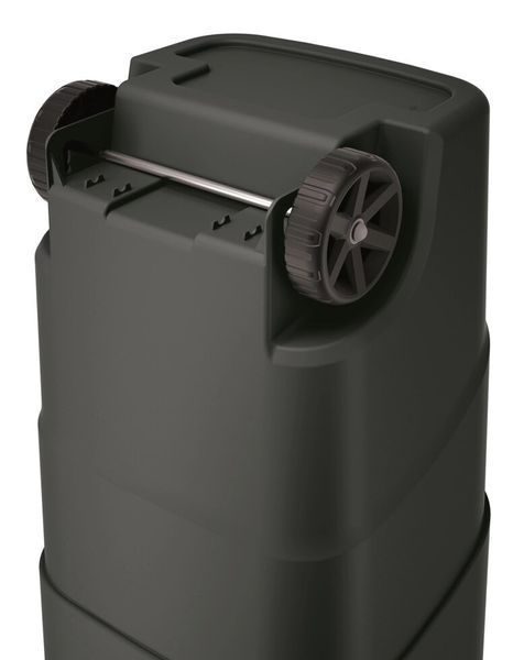 Бак для сміття Prosperplast Wheeler 110 л, антрацит, синя кришка 5905197462905 фото