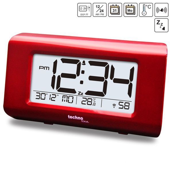 Годинник настільний Technoline WT197 Red (WT197) DAS302981 фото