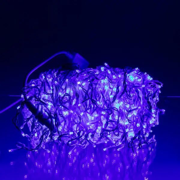 Вулична гірлянда Бахрома 50 м 600 LED білий провід Синій 50MWBL Garlando 50MWBL 50MWBL фото