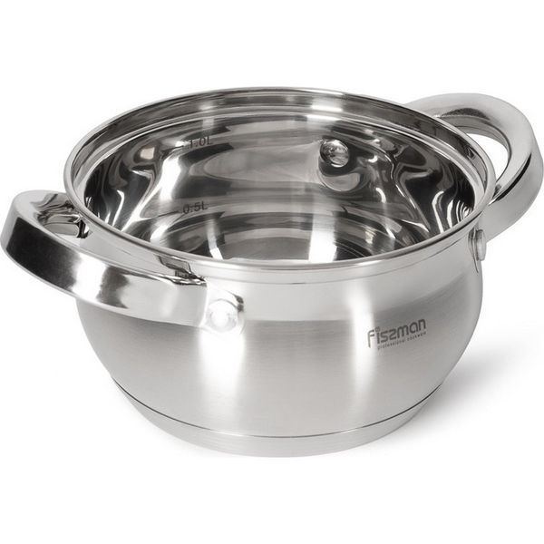 Каструля з кришкою Fissman Felina 14x8,5 см/1,3 л 5338 5338 фото