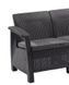 Диван пластиковый садовый Keter Corfu II Love seat, графит 8711245158730 8711245158730 фото 3