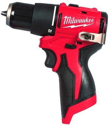 Дриль-шуруповерт з ударом акумуляторний безщітковий MILWAUKEE, M12 BLPDRC-0, 40Нм (каркас, кліпса на ремінь, картонне пакування) 4933500421 фото