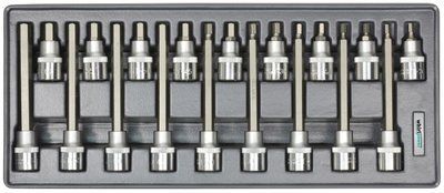 Набір головок зі вставкою Hex 1/2" Н5-Н19 18од Whirlpower AN-SK56 AN-SK56 фото