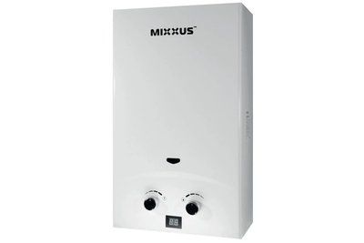 Димохідна газова колонка Mixxus GWH-0110 Basic White 10 л/хв біла (WH0022) WH0022 фото