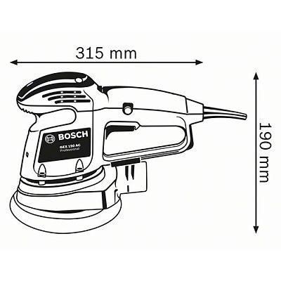 Ексцентрикова шліфмашина Bosch Professional GEX 34-150 (0601372800) 0601372800 фото