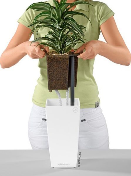 Вазон Lechuza Maxi Cubi, білий 18050 фото