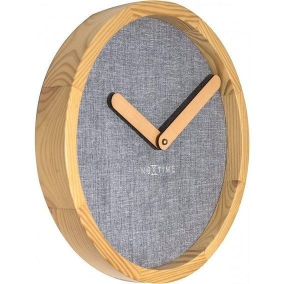 Настінний годинник NeXtime Calm Grey 30см (3155GS) 3155GS фото