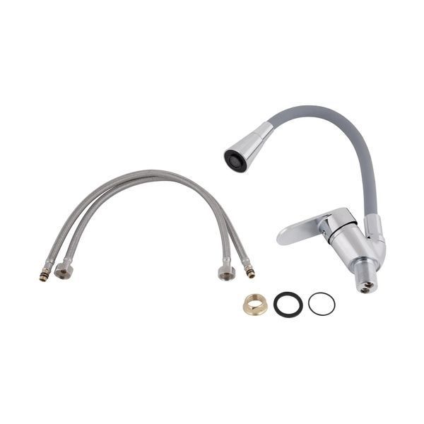 Змішувач для кухні Lidz Tani 008F3 з гнучким виливом (k40) LDTAN008F3GCR39507 Grey / Chrome SD00045611 фото