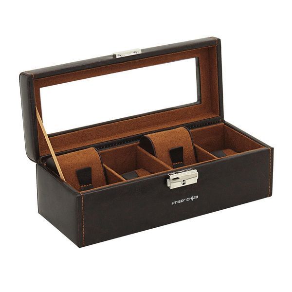 Скринька для зберігання годинника Friedrich Lederwaren &laquo;Bond&raquo; Brown 20086-3 20086-3 фото