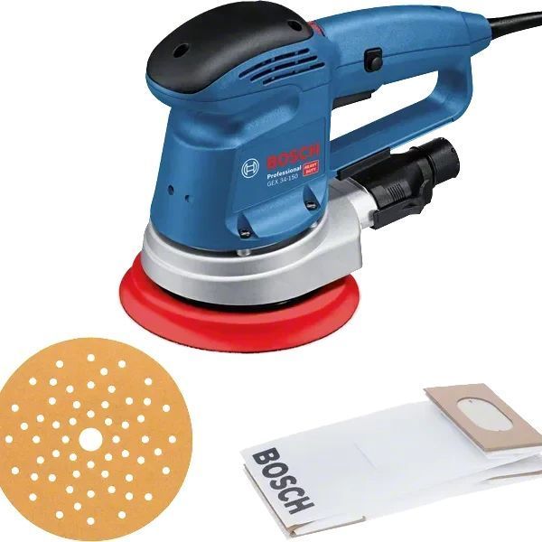 Ексцентрикова шліфмашина Bosch Professional GEX 34-150 (0601372800) 0601372800 фото