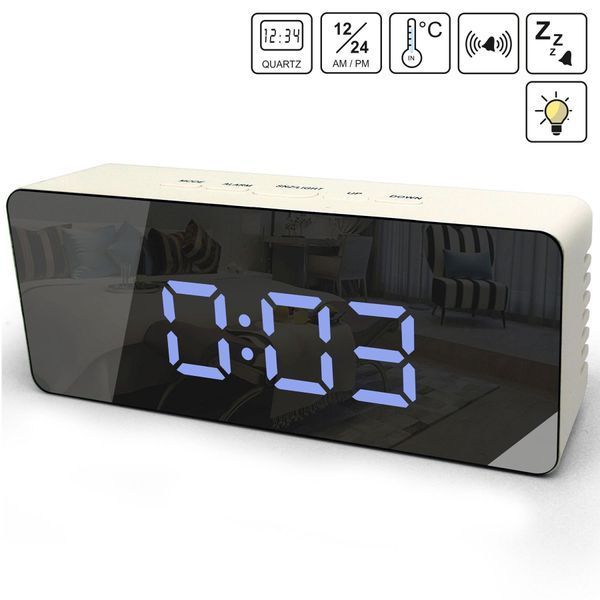 Годинник настільний Technoline WT475 White/Black Mirror (WT475) DAS302983 фото