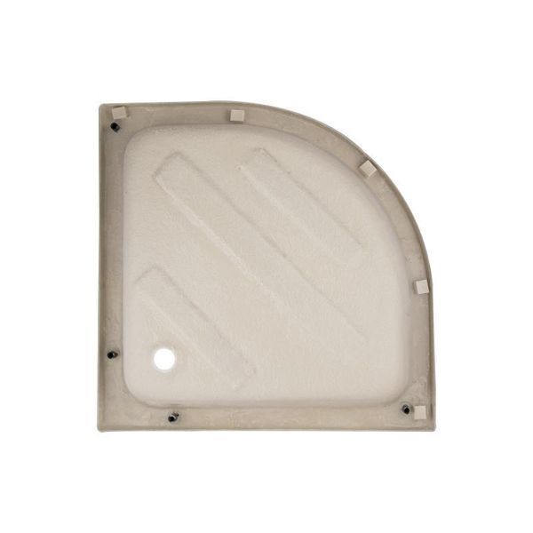Душова кабіна Latwa SC90x90.SAT.MID.FR полукругла, скло Frost 4 мм + Душовий піддон KAPIELKA ST90x90x26, з SD00050781 фото