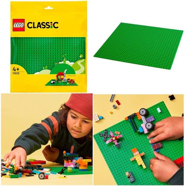 Конструктор LEGO Classic Базова пластина зеленого кольору 11023L фото