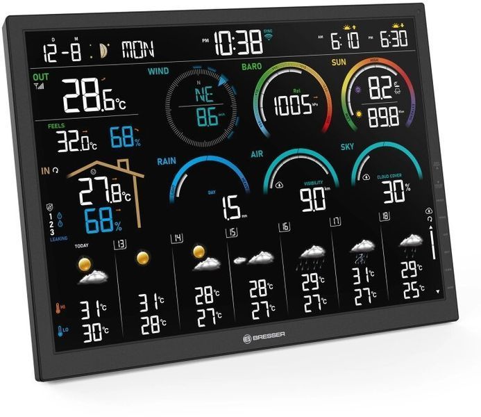Метеостанція Bresser 4CAST 18,5" WiFi Weather Station 8-in-1 (15197) 932008 фото
