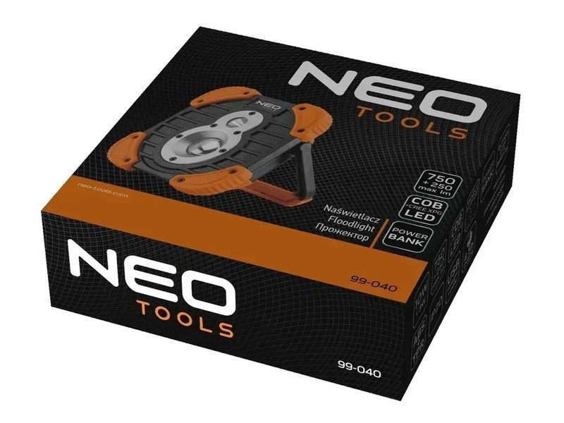 Прожектор акумуляторний на підставці 1000 Лм NEO TOOLS 99-040 2.6 А&middot;год 10 Вт 99-040 фото