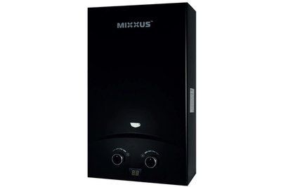 Димохідна газова колонка Mixxus GWH-0210 Basic Black 10 л/хв чорна (WH0023) WH0023 фото