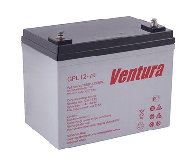 Акумуляторна батарея Ventura 12V 70Ah (260*169*229мм), Q1 U_23632 фото