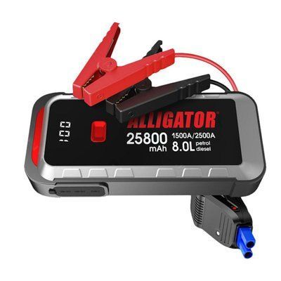Пусковий пристрій Alligator Jump Starter 1500A/2500A 25800mAh зі Smart-клемами JS847(L) фото