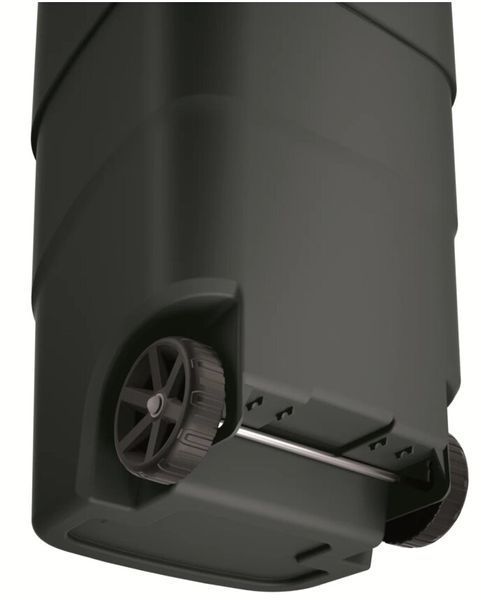 Бак для сміття Prosperplast Wheeler 110 л, антрацит, жовта кришка 5905197462899 фото