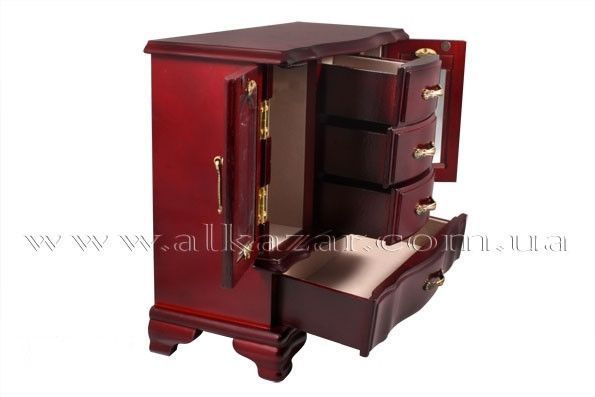 Шафка для прикрас із кріпленнями для ланцюжків King Wood JF-25066C фото