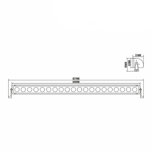 Автолампа світлодіодна BELAUTO CREE Combo LED (20*10w) BOL2010LC(L) фото