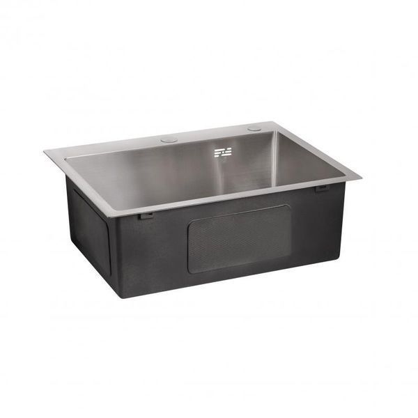 Мийка для кухні інтегрована Lidz Handmade H5845 (LDH5845BRU35384) Brushed Steel 3,0/1,0 мм SD00041488 фото