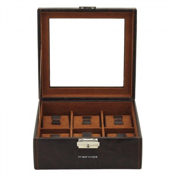 Скринька для зберігання годинника Friedrich Lederwaren &laquo;Bond&raquo; Brown 20085-3 20085-3 фото