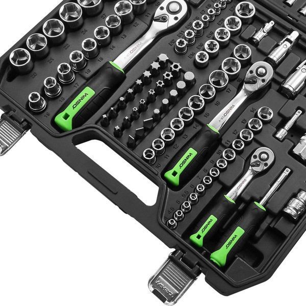 Професійний набір інструментів в кейсі Winso Pro 1/2", 1/4", 3/8" 72T, CR-V, 150од. 924150 924150(L) фото