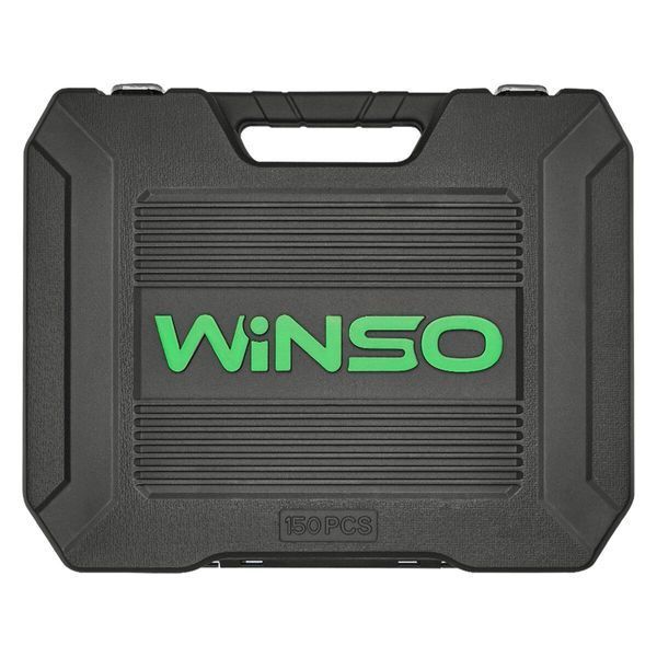 Професійний набір інструментів в кейсі Winso Pro 1/2", 1/4", 3/8" 72T, CR-V, 150од. 924150 924150(L) фото