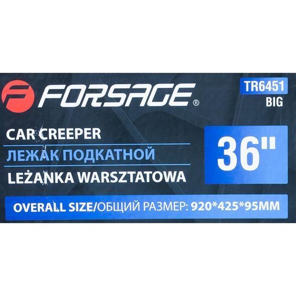 Лежак підкатний ремонтний на 6-ти колесах (425х920ММ) F-TR6451 16954(for) фото