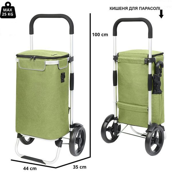Cумка-візок ShoppingCruiser Allround Green (650070) 930787 фото