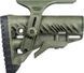 Приклад FAB Defense GLR-16 CP з регульованою щокою для AR15/M16. Olive 2410.00.78 фото 2