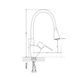 Змішувач для кухні Lidz Tani 008F3 з гнучким виливом (k40) LDTAN008F3BCR39484 Black / Chrome SD00045588 фото 2