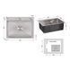 Мийка для кухні інтегрована Lidz Handmade H5845 (LDH5845BRU35384) Brushed Steel 3,0/1,0 мм SD00041488 фото 2
