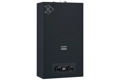 Димохідна газова колонка Koer KWH.G0110 Black 10 л/хв чорна KR5554 KR5554 фото
