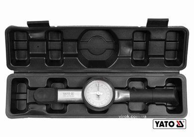 Ключ динамометричний YATO : квадрат 1/4", F= 0,5- 5 Нм зі стрілочно циферблатною шкалою (DW) YT-07830 YT-07830 фото