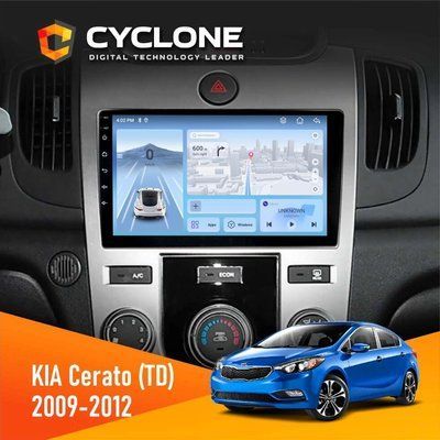 Штатна магнітола KIA Forte (TD) 2009-2012 Cyclone C9-012 4x64 DSP 4G НФ-00008114 фото
