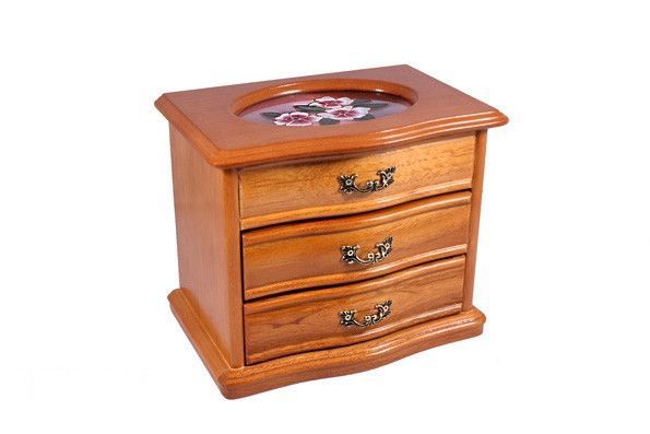 Комодик для прикрас King Wood з квітами JF-K2539A фото