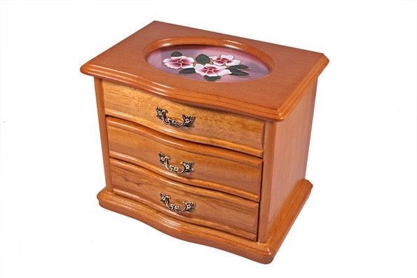 Комодик для прикрас King Wood з квітами JF-K2539A фото