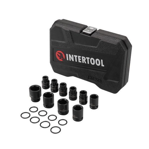 Набір головок ударних 1/2 10 од. 10-24 мм Cr-Mo STORM INTERTOOL ET-8503 ET-8503 фото