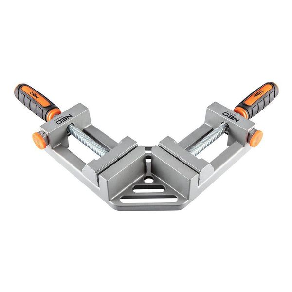 Струбцина Neo Tools, кутова, алюмінієва, дві напрямні 75 мм, 70х70мм 45-491 фото