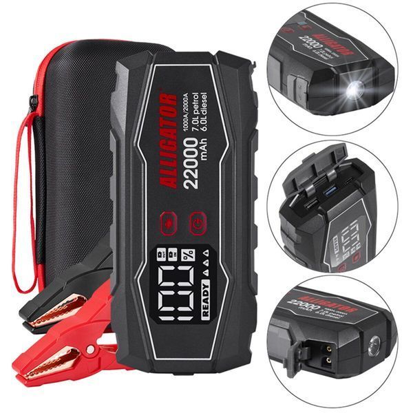 Пусковий пристрій Alligator Jump Starter 1000A/2000A 22000mAh JS845(L) фото