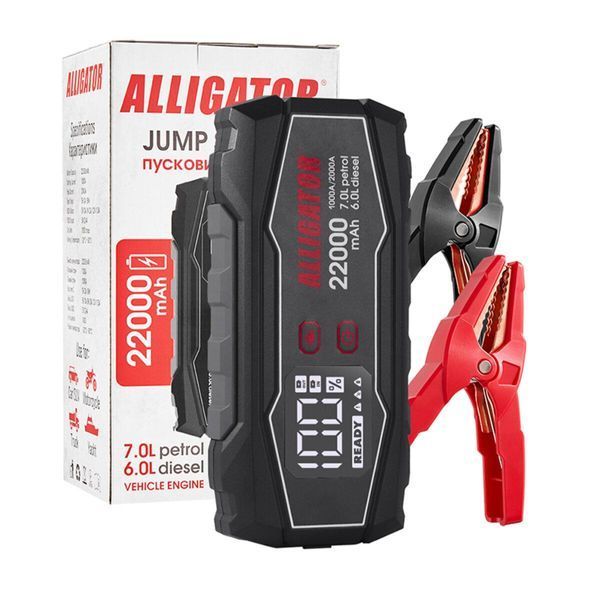 Пусковий пристрій Alligator Jump Starter 1000A/2000A 22000mAh JS845(L) фото