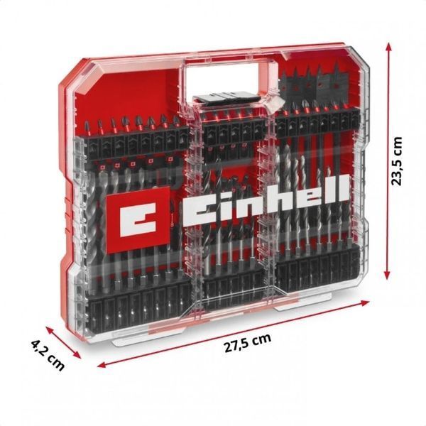 Набір ударних біт і свердл Einhell 95 шт XL-Box (108798) 108798 фото