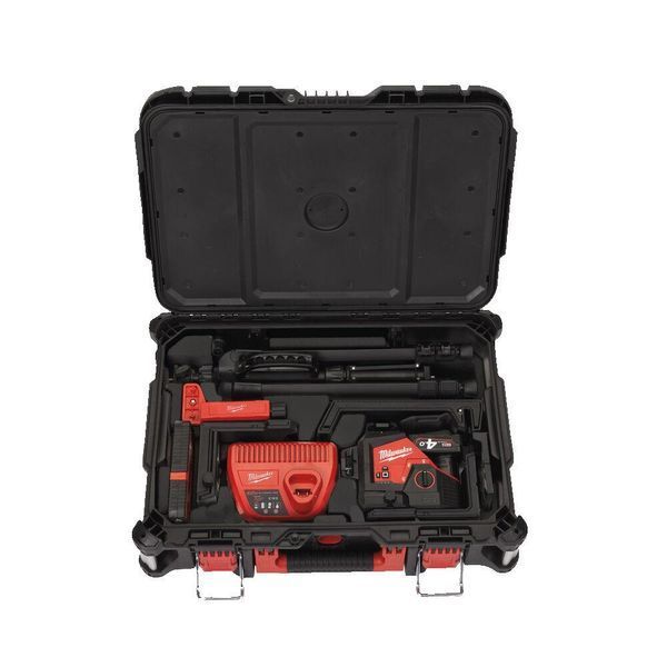 Нівелір лазерний 3D акумуляторний MILWAUKEE, M12 3PLKIT-401P (360 градусів, зелений промінь) (заміна на 4933499379) 4933478960 фото