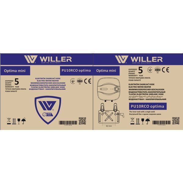 Водонагрівач WILLER PU10R New optima mini PU10R New optima mini фото