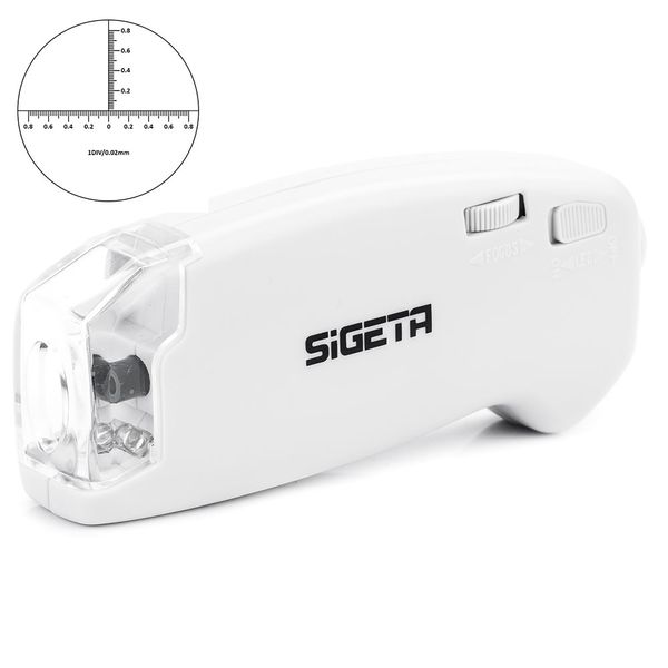Мікроскоп SIGETA MicroGlass 100x R/T (зі шкалою) 65138 фото