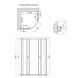 Душова кабіна Lidz Latwa SC80x80.SAT.LOW.GR, скло тоноване 4 мм без піддона SD00047611 фото 2