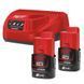Енергокомплект MILWAUKEE M12 NRG-202 (ЗП С12+ 2акк.Х2А&middot;год B2) 4933459209 фото 3