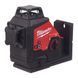 Нівелір лазерний 3D акумуляторний MILWAUKEE, M12 3PLKIT-401P (360 градусів, зелений промінь) (заміна на 4933499379) 4933478960 фото 7